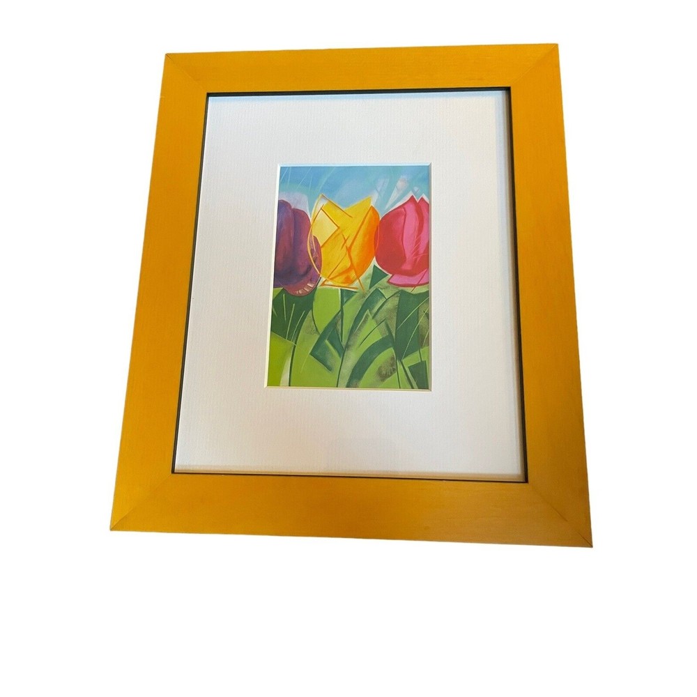 Tulips 1, 2,3 Original Art Print Framed and Matted By Andrew Snyder